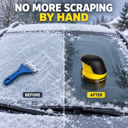 Electric Car Snow Scraper & Ice Remover – Windshield Defrost Tool