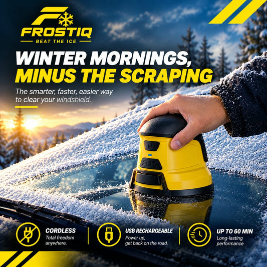 Electric Car Snow Scraper & Ice Remover – Windshield Defrost Tool