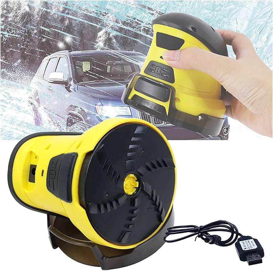 Electric Car Snow Scraper & Ice Remover – Windshield Defrost Tool